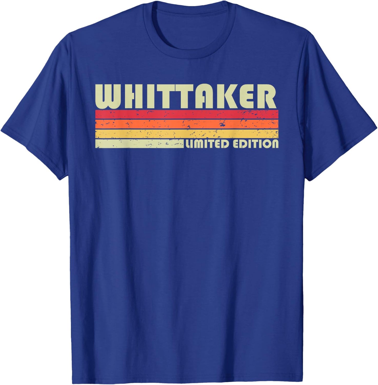 WHITTAKER Nachname, lustig, Retro, Vintage, 80er Jahre Geburtstagstreffen T-Shirt - T-Shirt | Royal