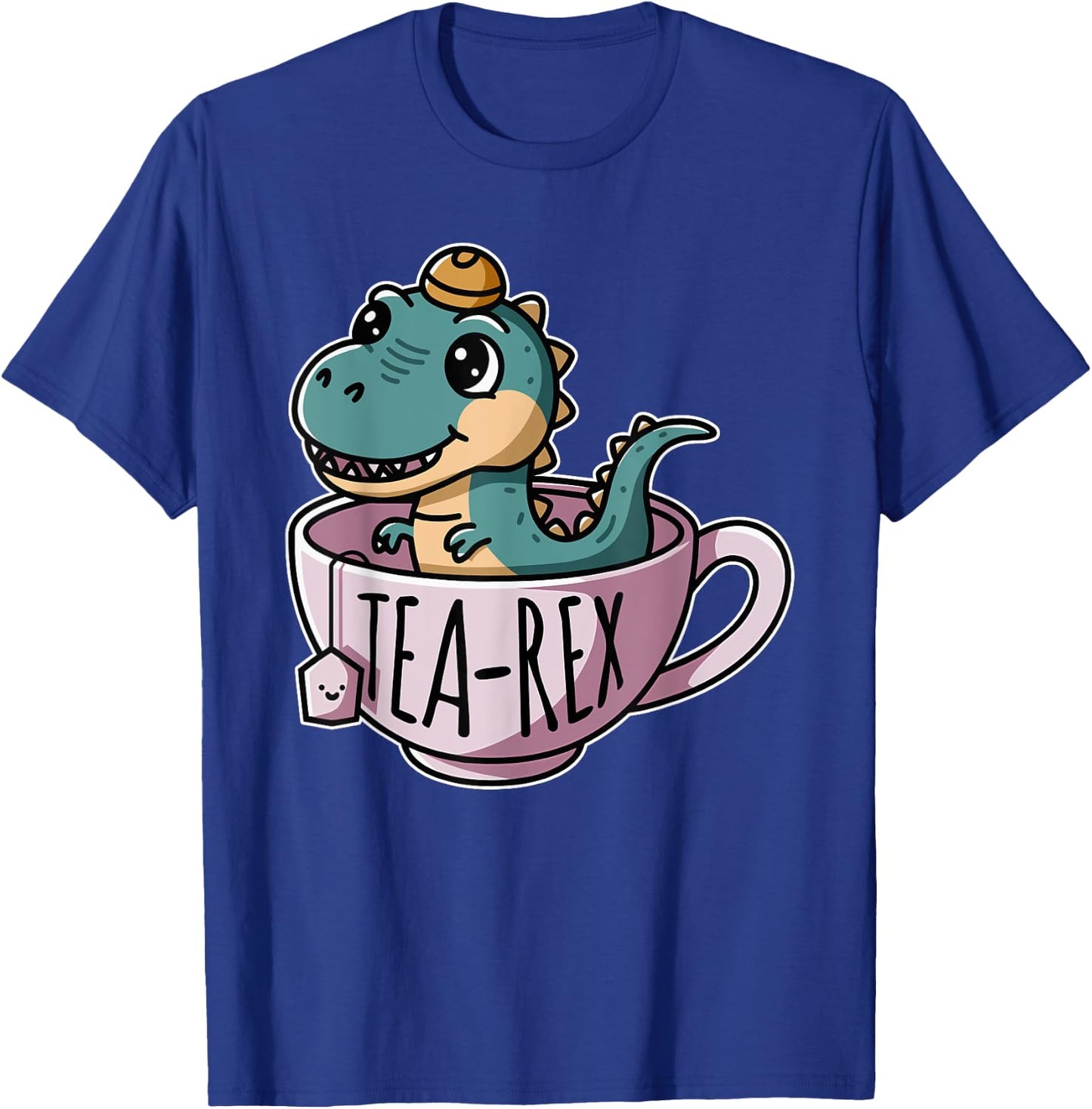 Tea-Rex Cute T-Rex Dinosaur Kawaii Dino T-Shirt - T-Shirt | Royal