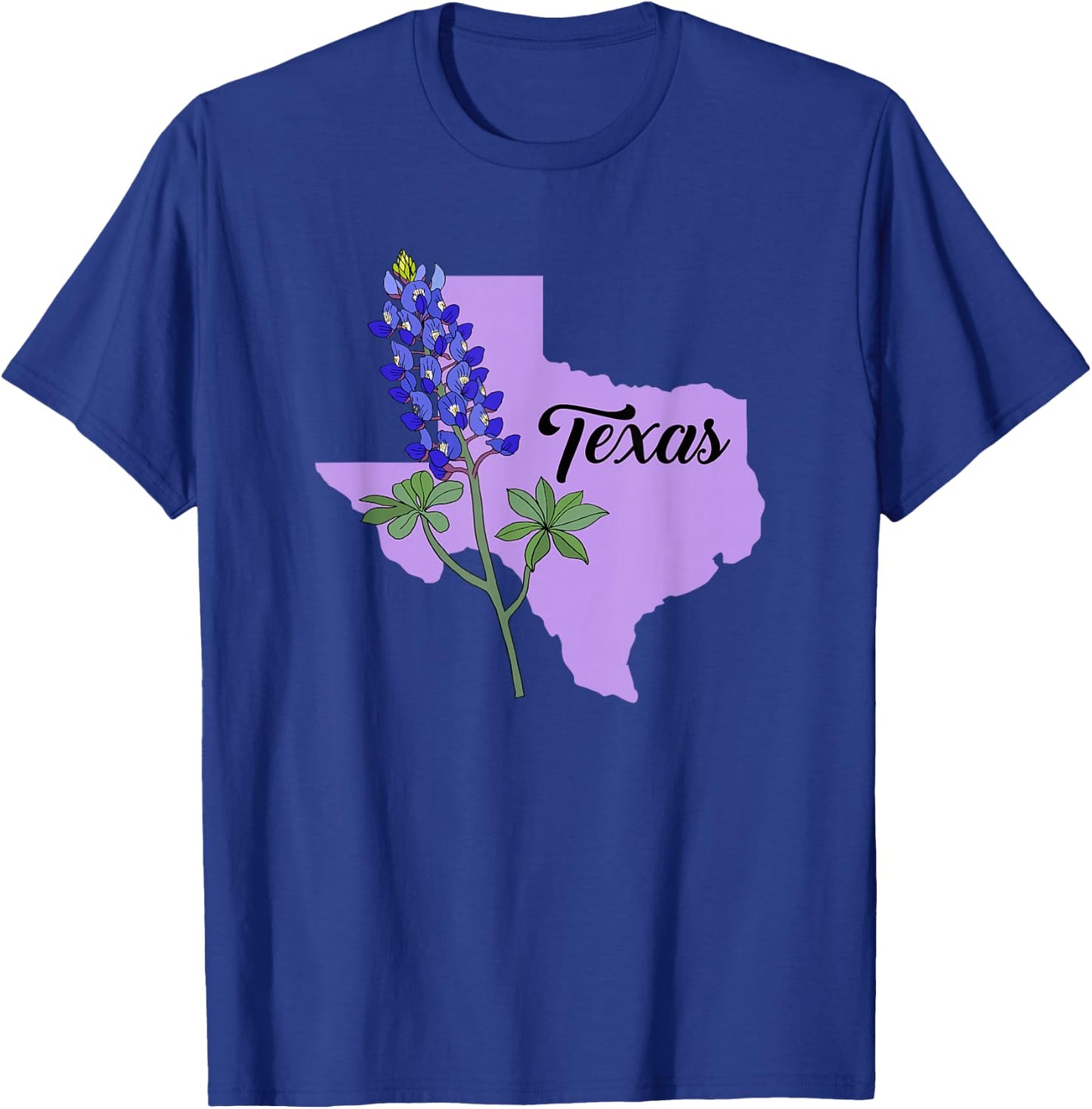 Texas Flower Bluebonnet T-Shirt - T-Shirt | Royal