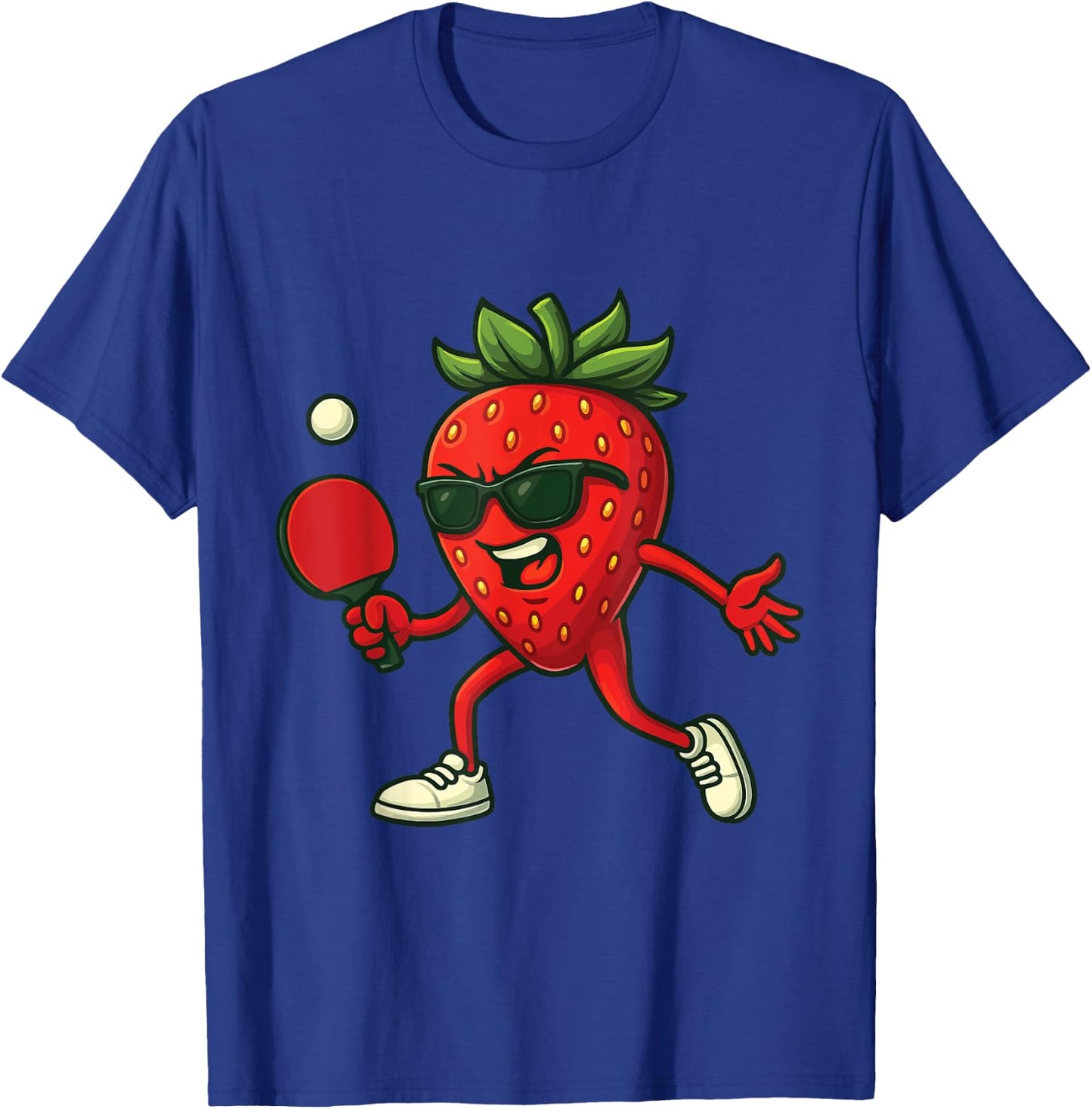 Tennis de Table Fraise T-Shirt - T-Shirt | Royal