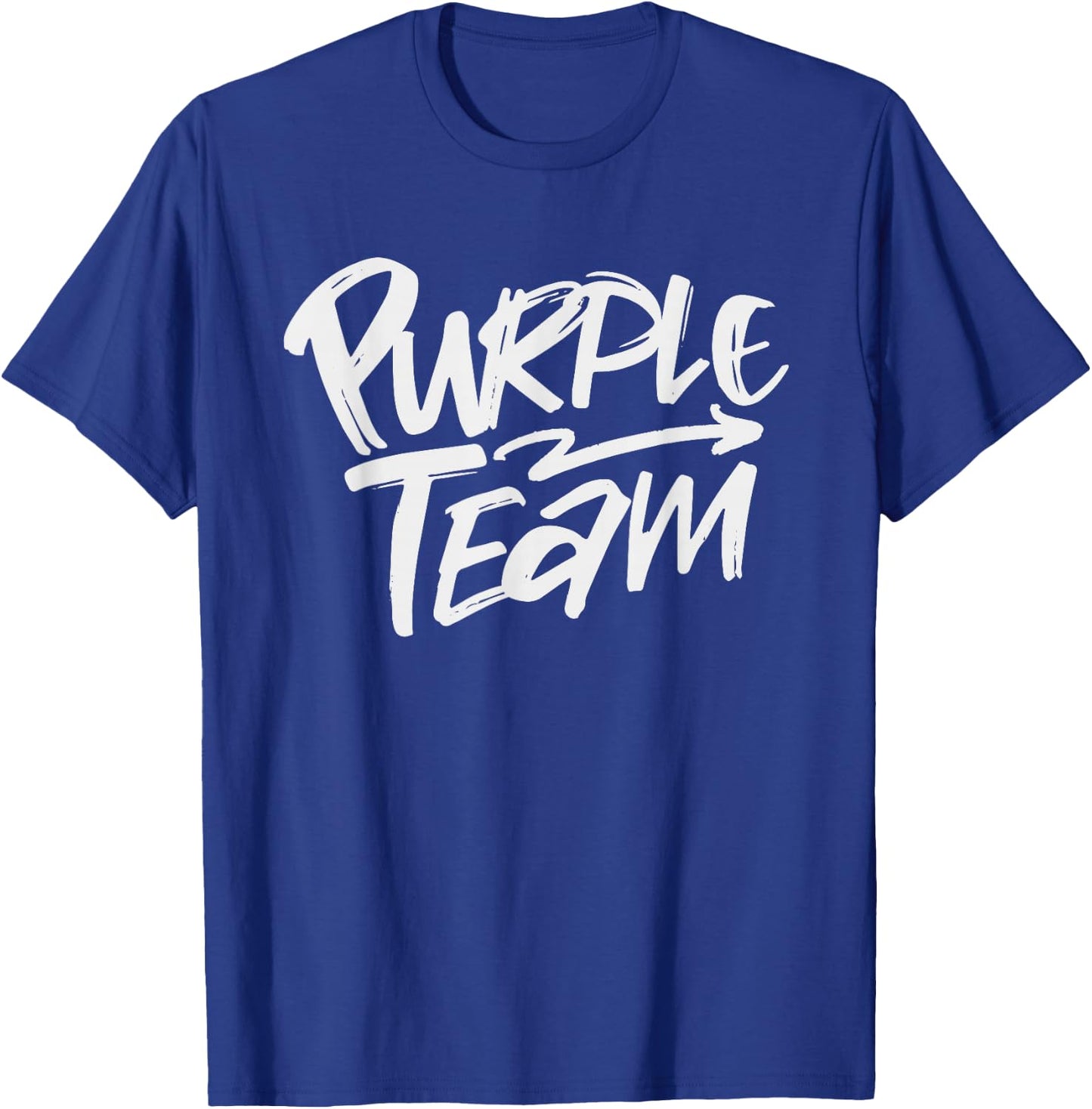 Purple Team Matching Team Spirit & Unity Purple Color Design T-Shirt - T-Shirt | Royal
