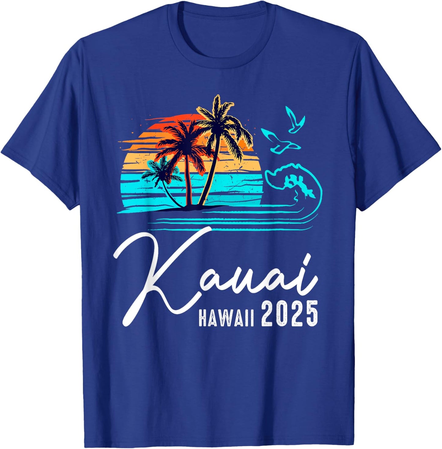 Kauai Hawaii 2025 Summer Vacation Matching Family Group T-Shirt - T-Shirt | Royal