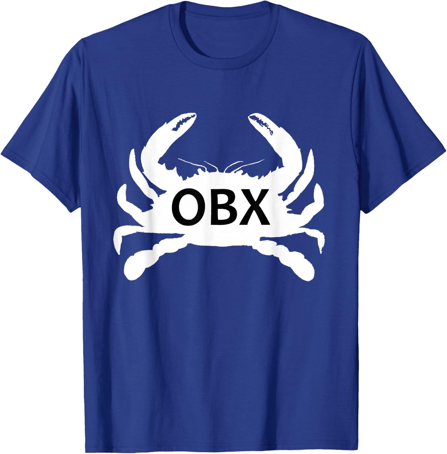 OBX NC Blue Crab Silhouette T-Shirt - T-Shirt | Royal