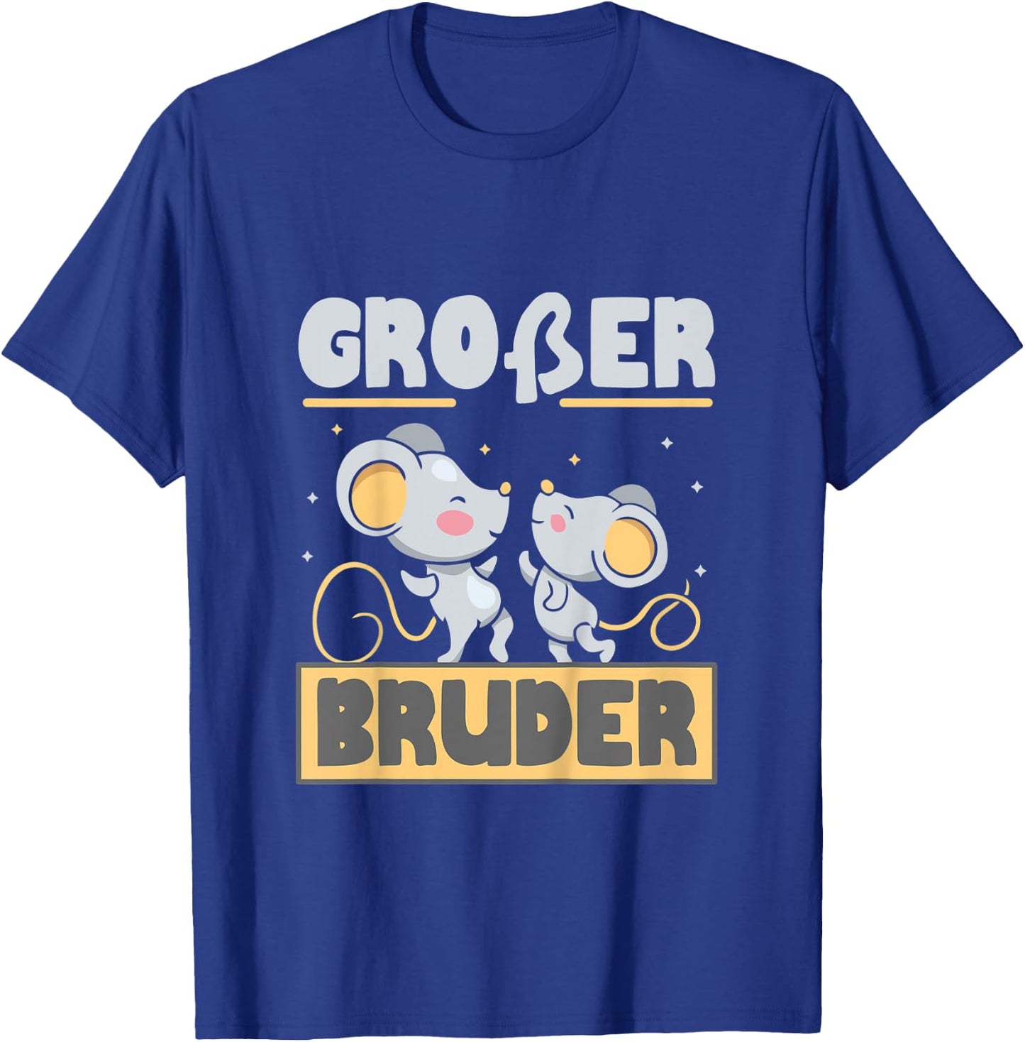 Kinder Großer Bruder Mäuse Maus Geschwister Babyparty T-Shirt - T-Shirt | Royal