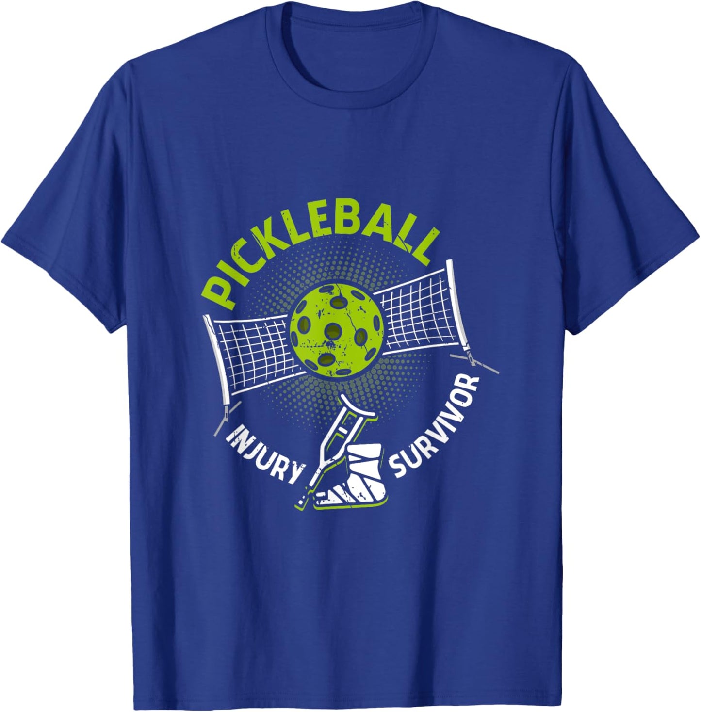 Pickleball Injury Survivor Funny Pickle Senior Sport Player T-Shirt - T-Shirt | Royal
