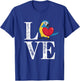 Love Parrot I Blue-throated Macaw T-Shirt - T-Shirt | Royal