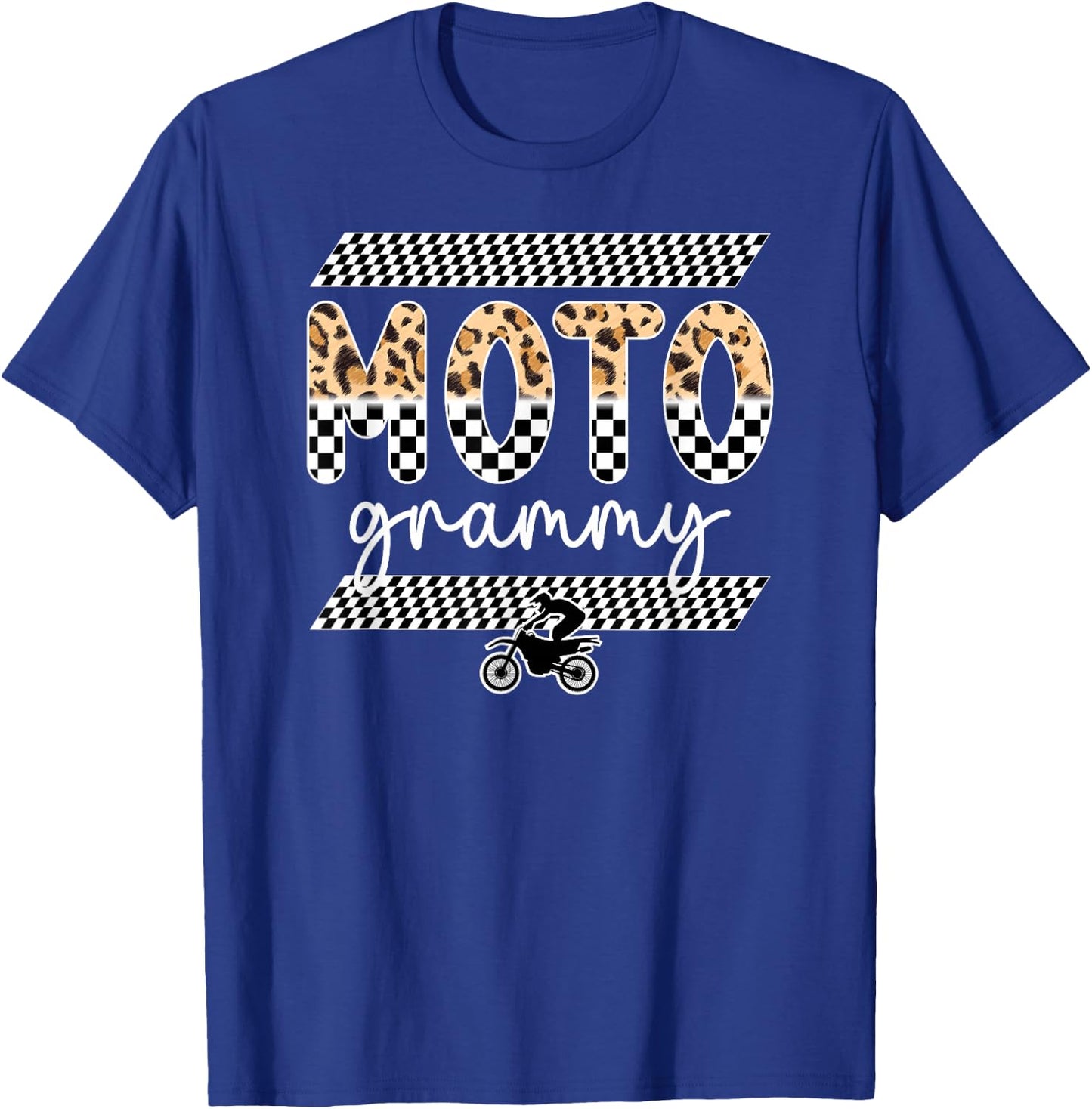 Moto Grammy Leopard Motocross Grammy Motocross Rider Grammy T-Shirt - T-Shirt | Royal