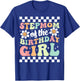 Stepmom of The Birthday Girl Family Groovy Birthday Party T-Shirt - T-Shirt | Royal
