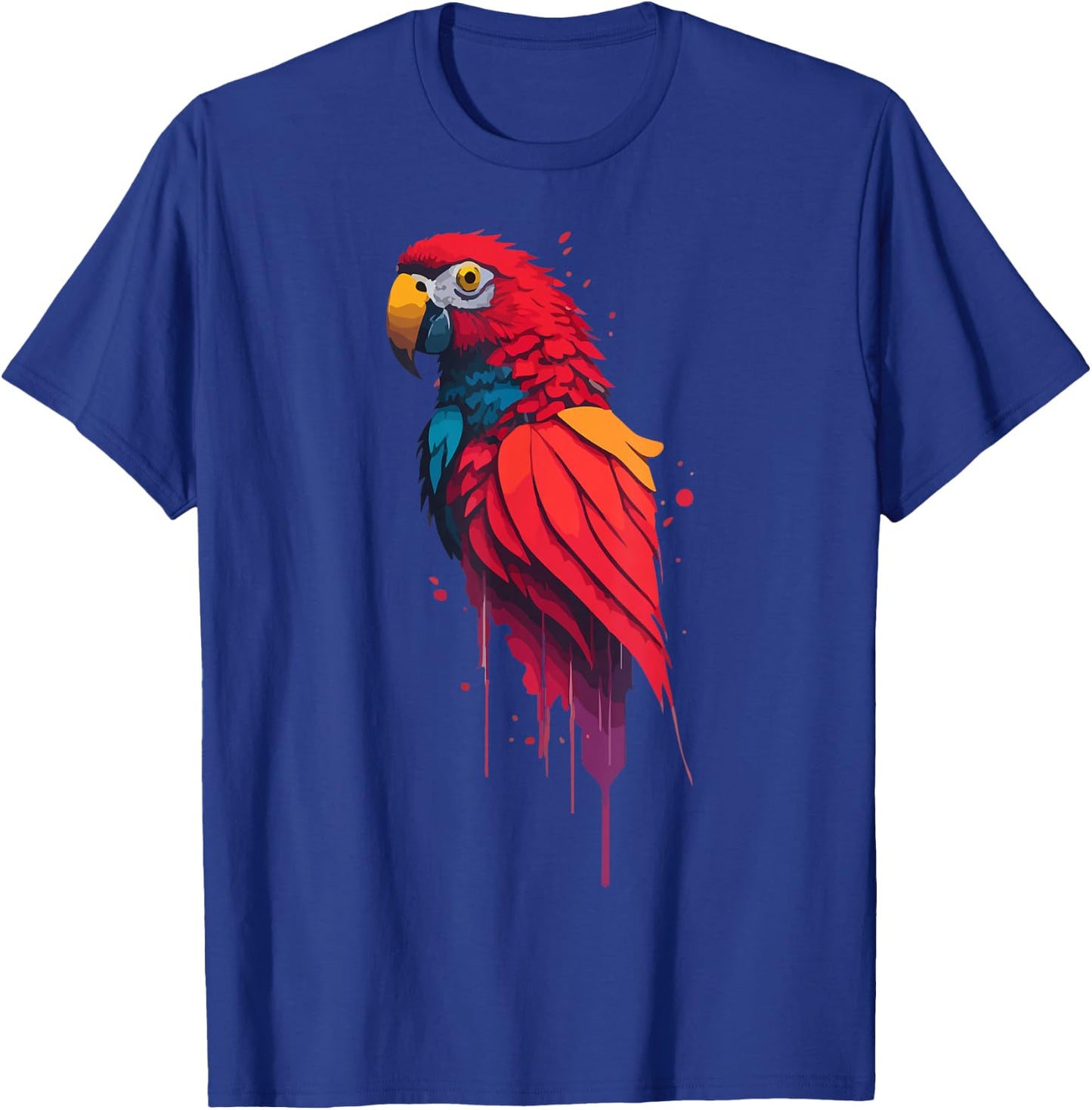 Colorful Parrot Watercolor T-Shirt - T-Shirt | Royal