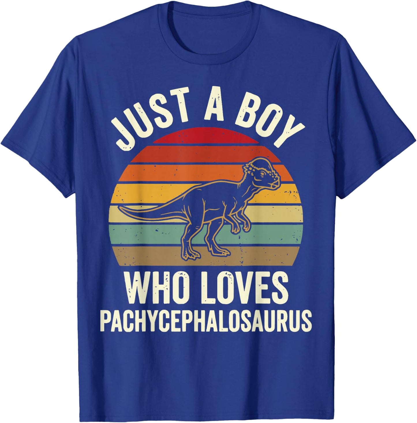 Just A Boy Who Loves Pachycephalosaurus T-Shirt - T-Shirt | Royal