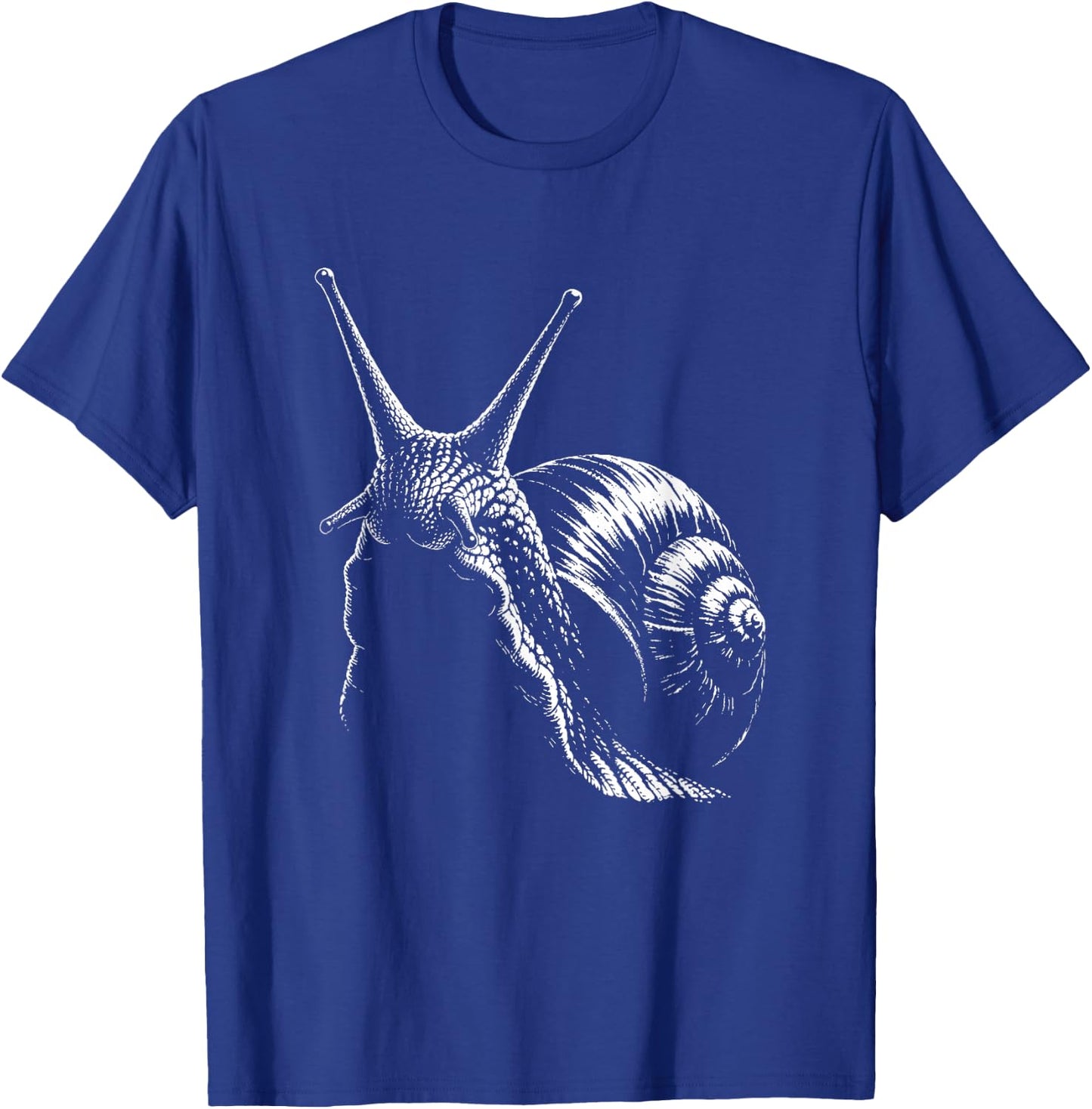 Snail Portrait Black and White T-Shirt - T-Shirt | Royal