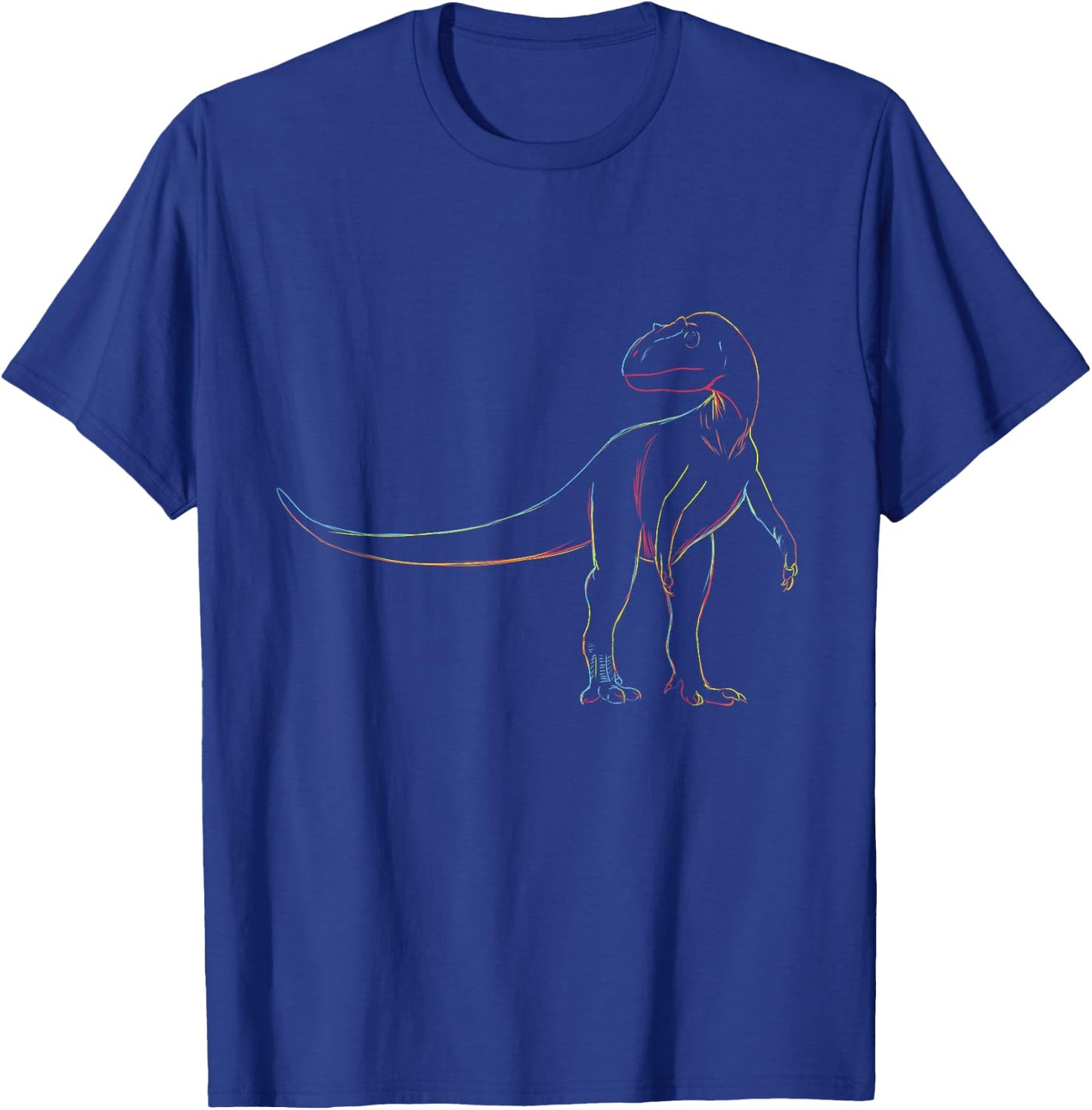 Artistic Sketch Theropod Allosaurus T-Shirt - T-Shirt | Royal