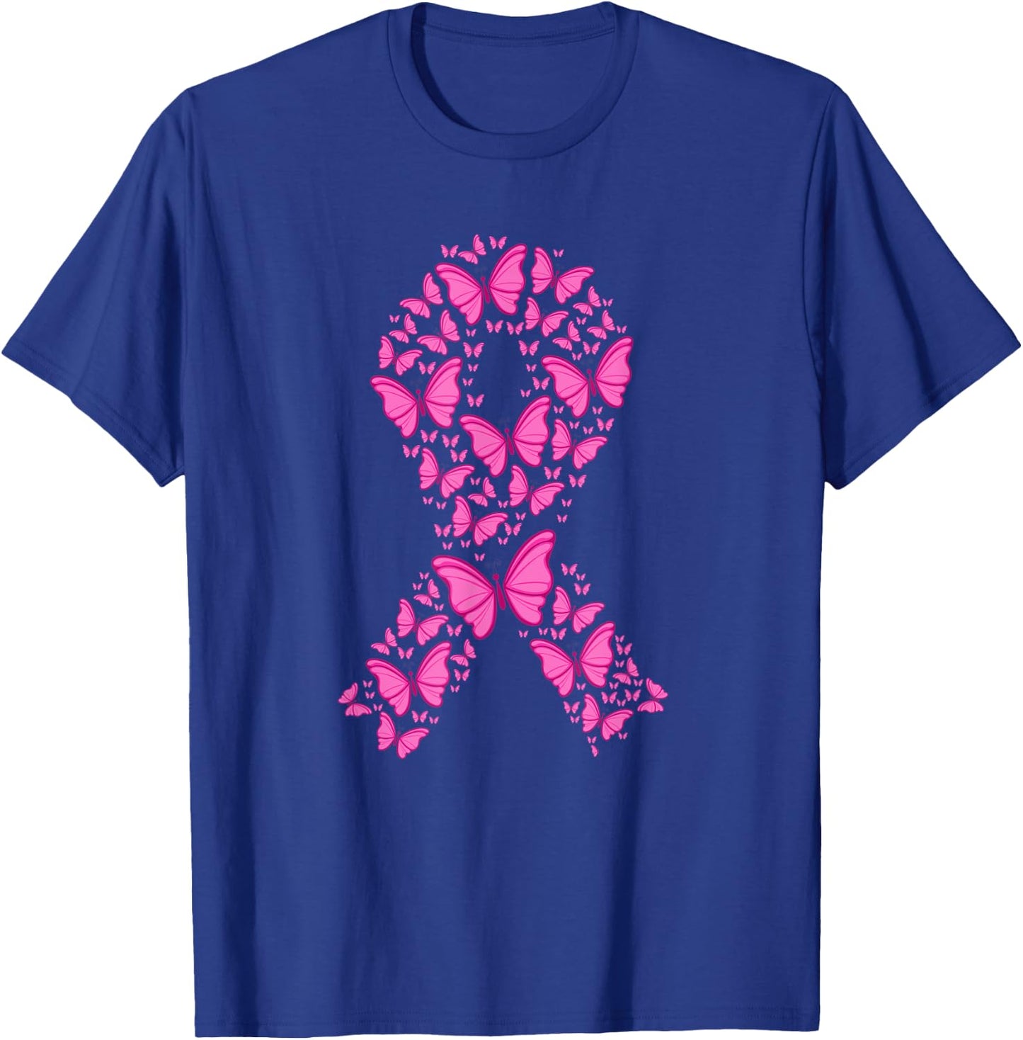 In october we wear pink making strides against breast cancer T-Shirt - T-Shirt | Royal