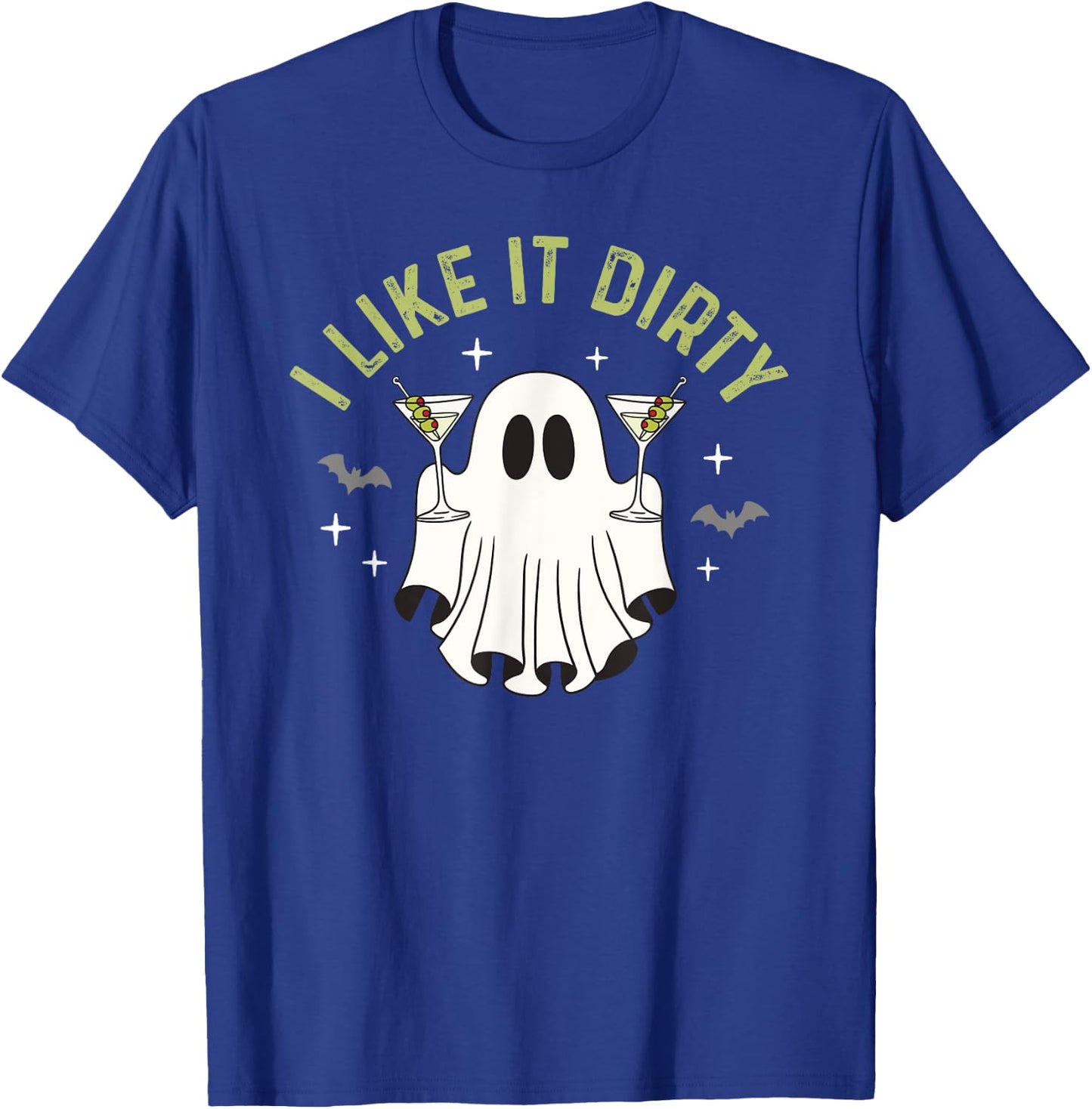 I Like It Dirty Halloween Dirty Martini Ghost T-Shirt - T-Shirt | Royal