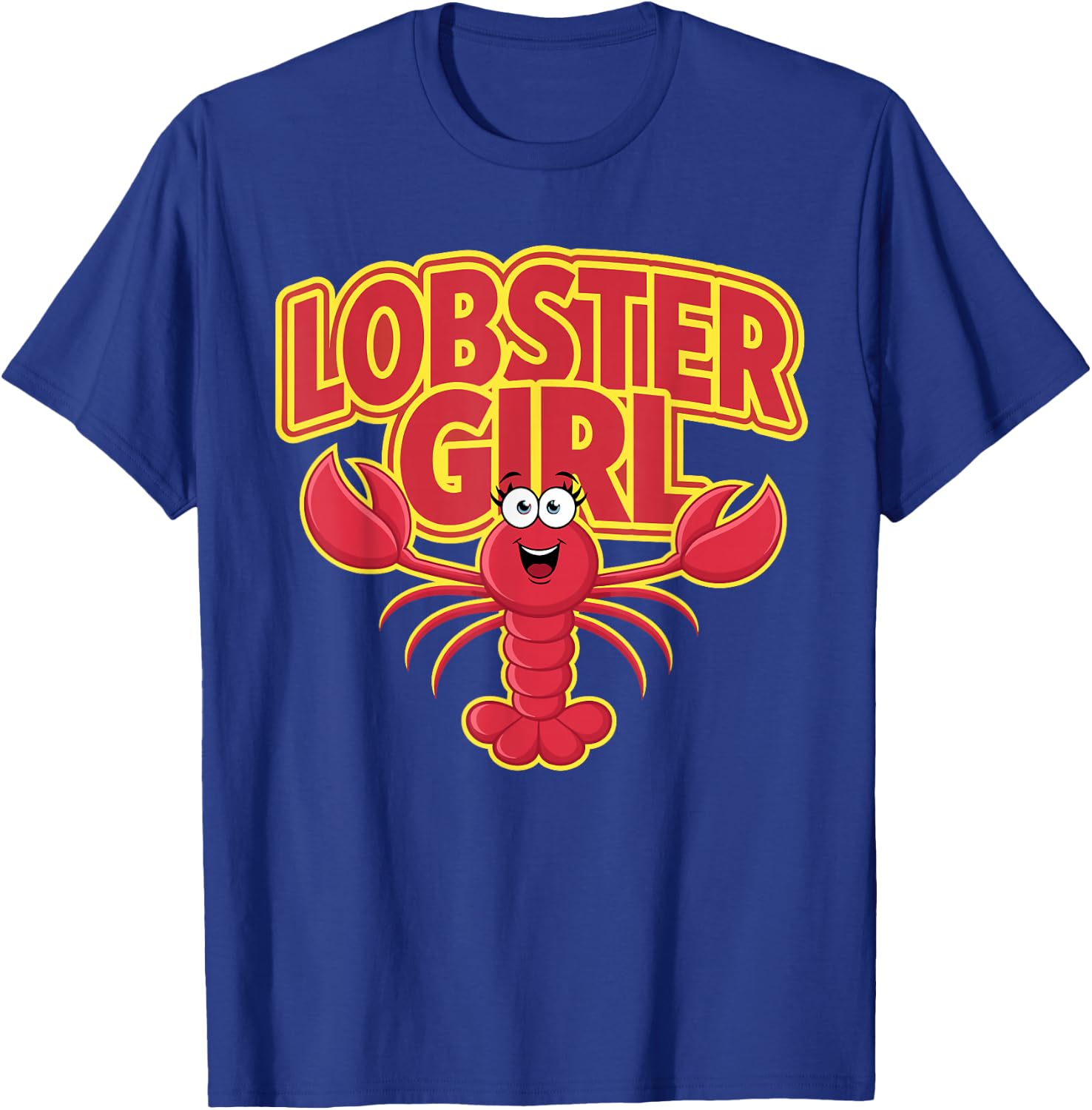 Lobster Girl | Lobsters Apparel | Girls Lobster T-Shirt - T-Shirt | Royal