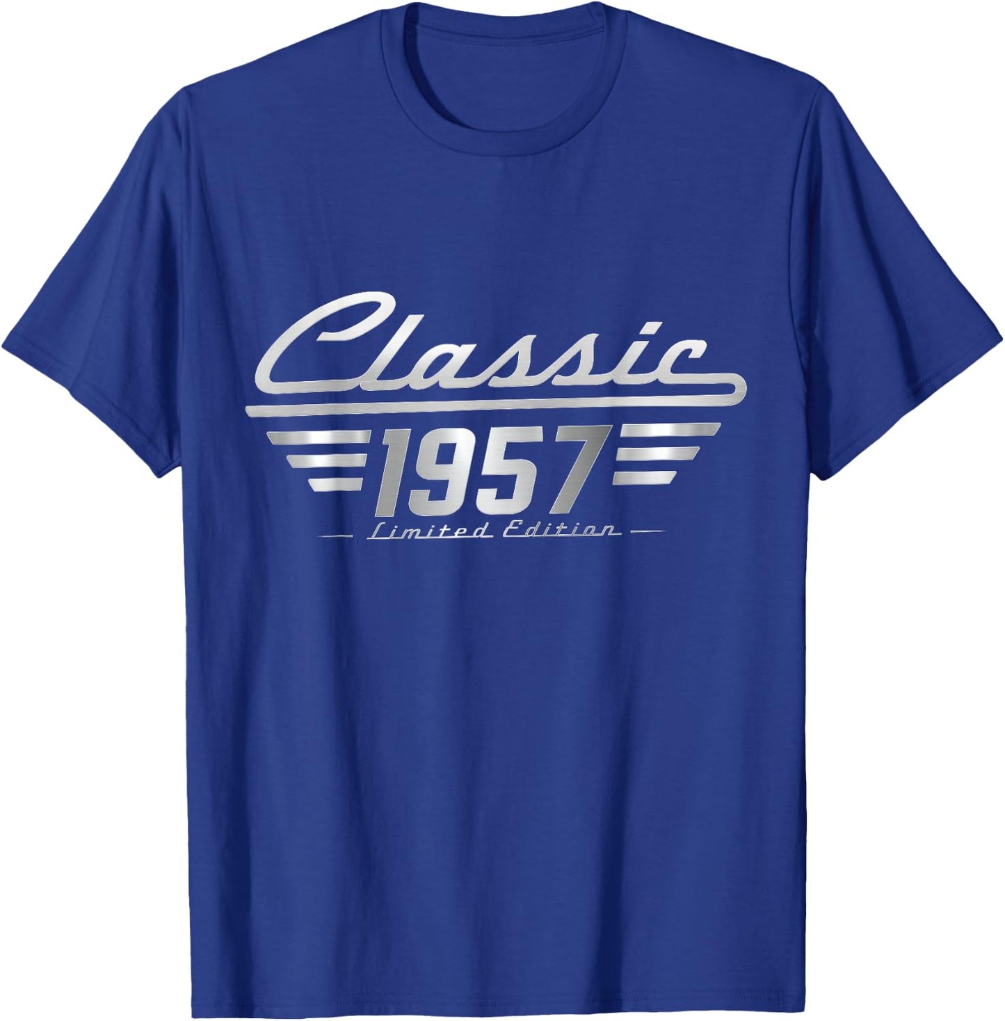 Classic 1957 Limited Edition Vintage Car Birthday T-Shirt - T-Shirt | Royal