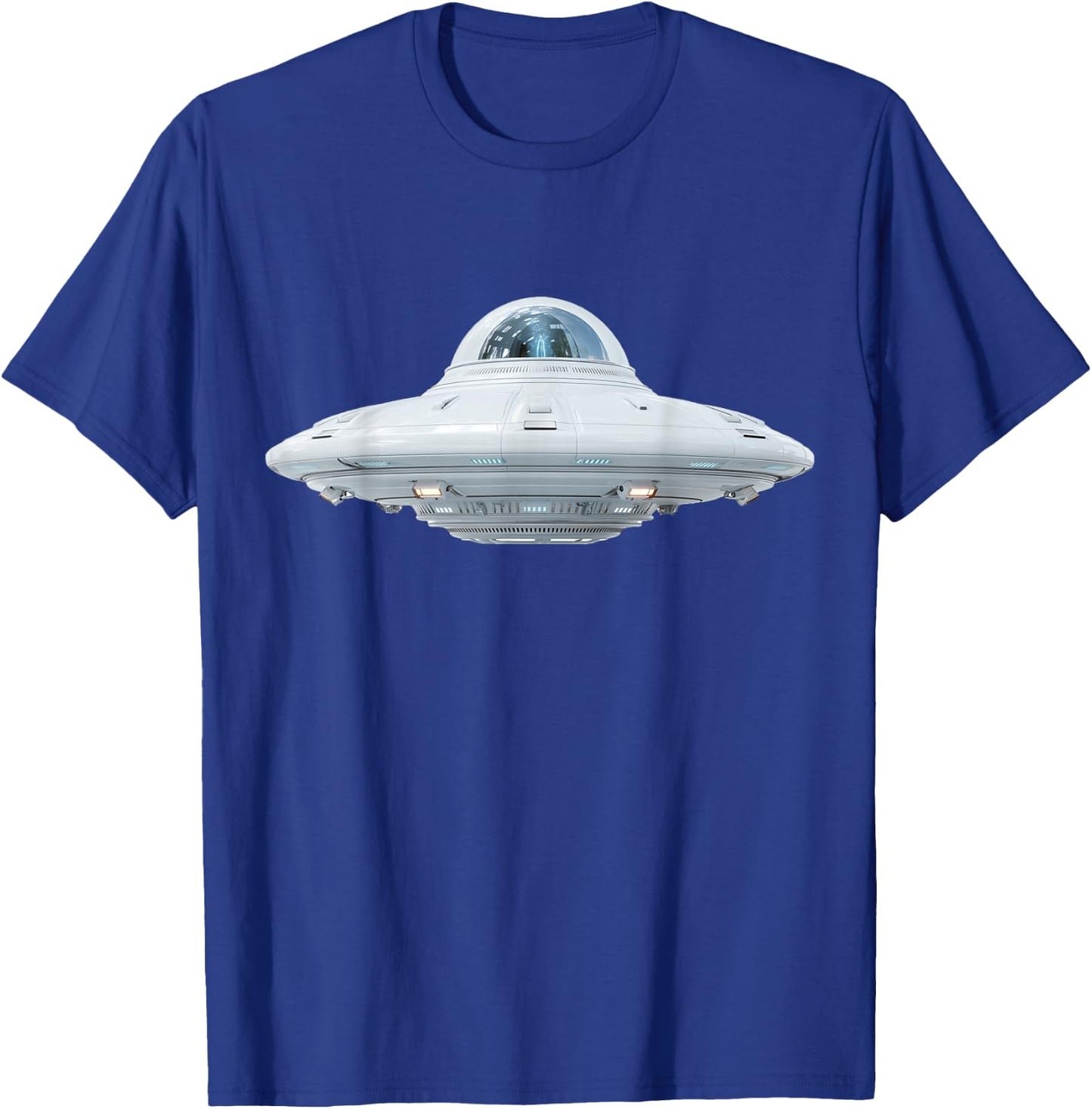 UFO Aliens Flying Saucer Funny Graphic T-Shirt - T-Shirt | Royal