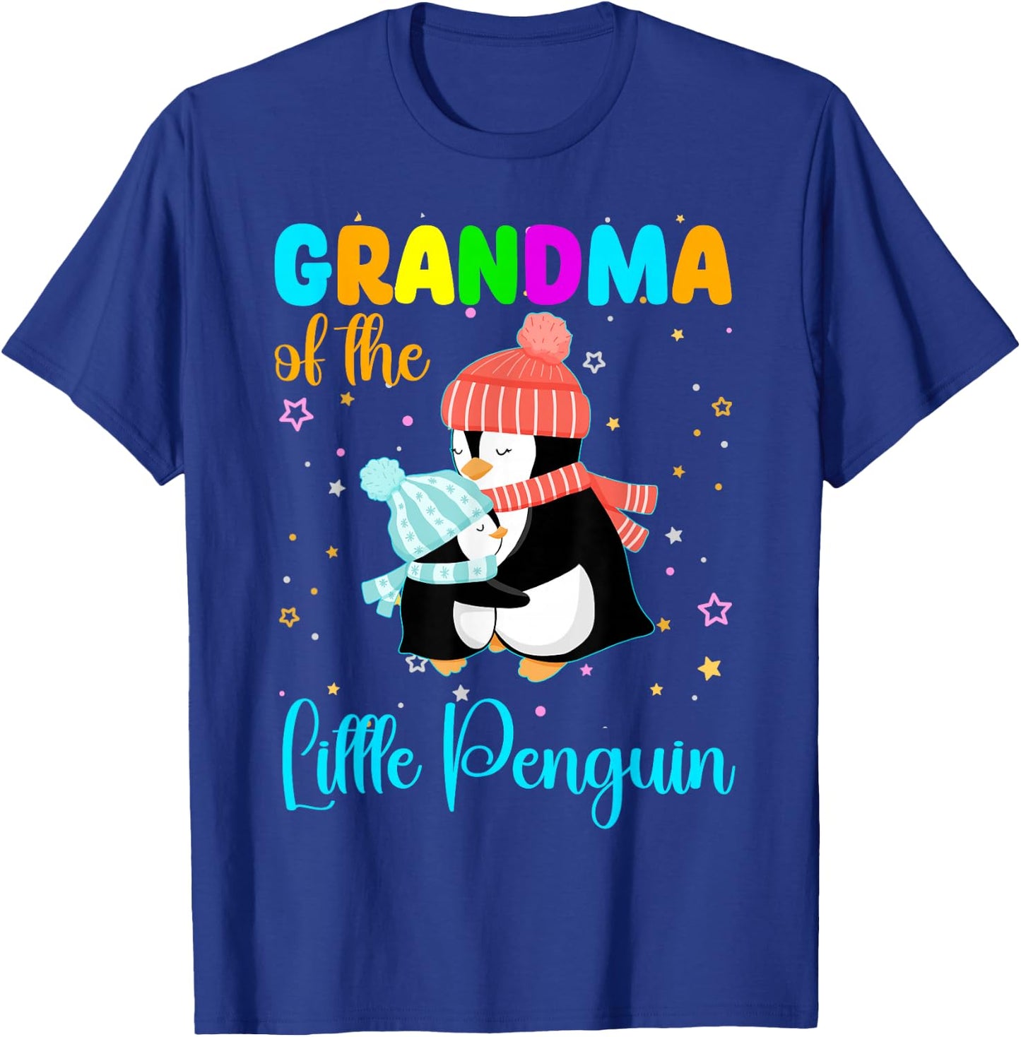 Grandma Of Little Penguin Birthday Family Matching T-Shirt - T-Shirt | Royal