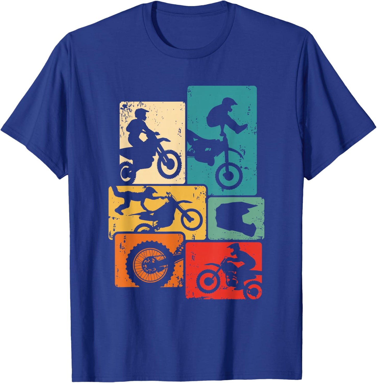Dirt Bike Enduro Supermoto Motocross T-Shirt - T-Shirt | Royal