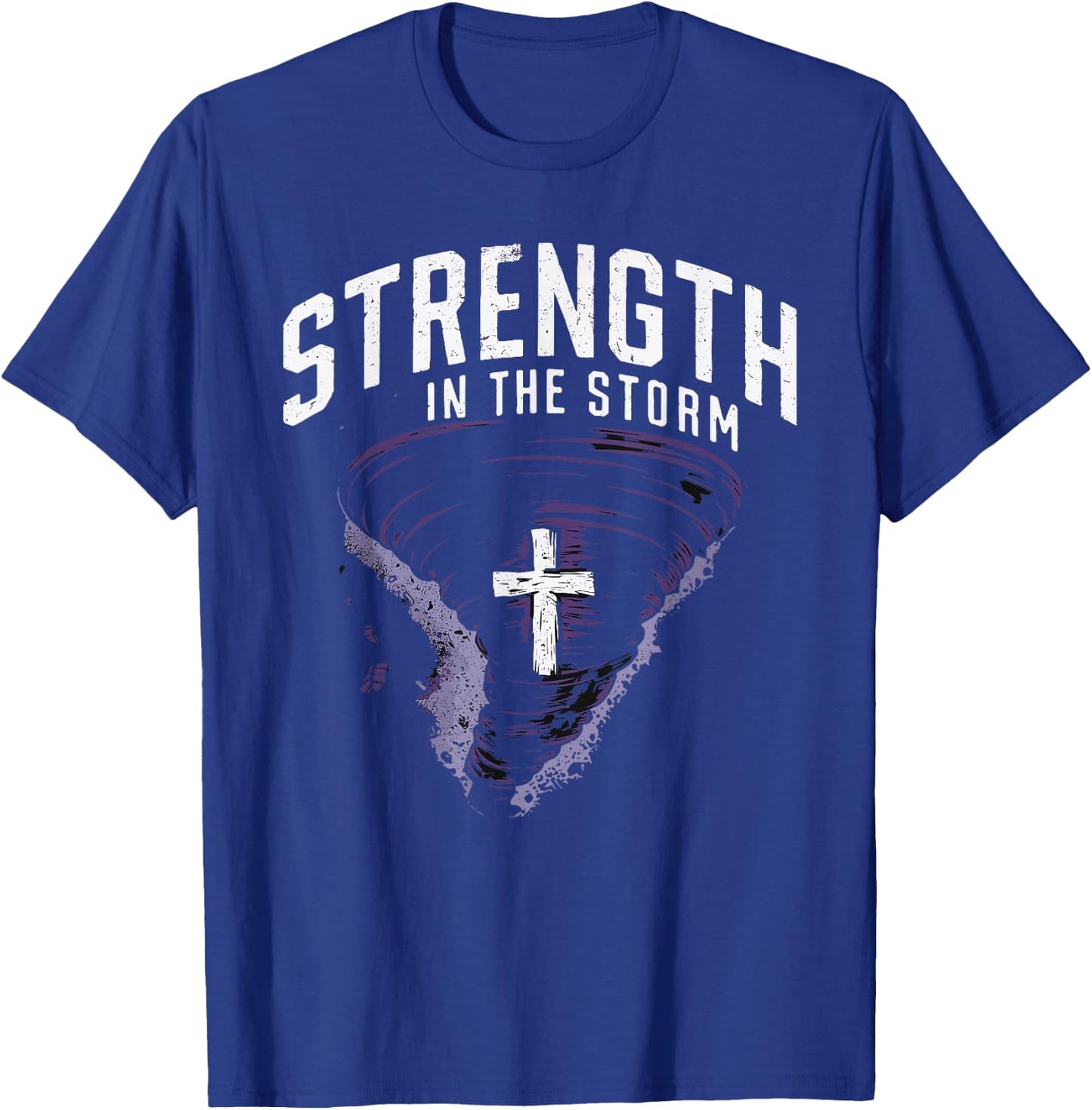 Tornado Survivors Storm Recovery Faith In Jesus Christianity T-Shirt - T-Shirt | Royal