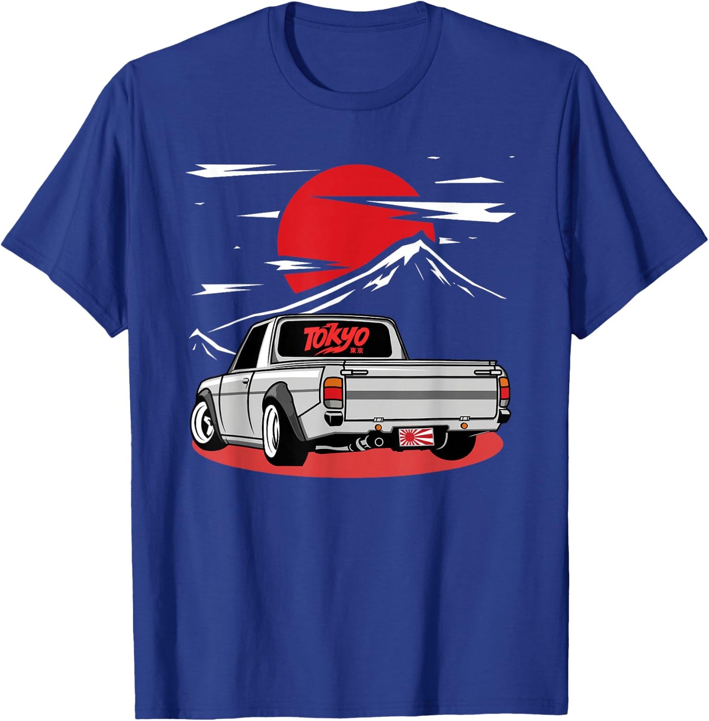 Mini Truck Kei JDM Japanese Drift Car Japan Vintage Graphic T-Shirt - T-Shirt | Royal