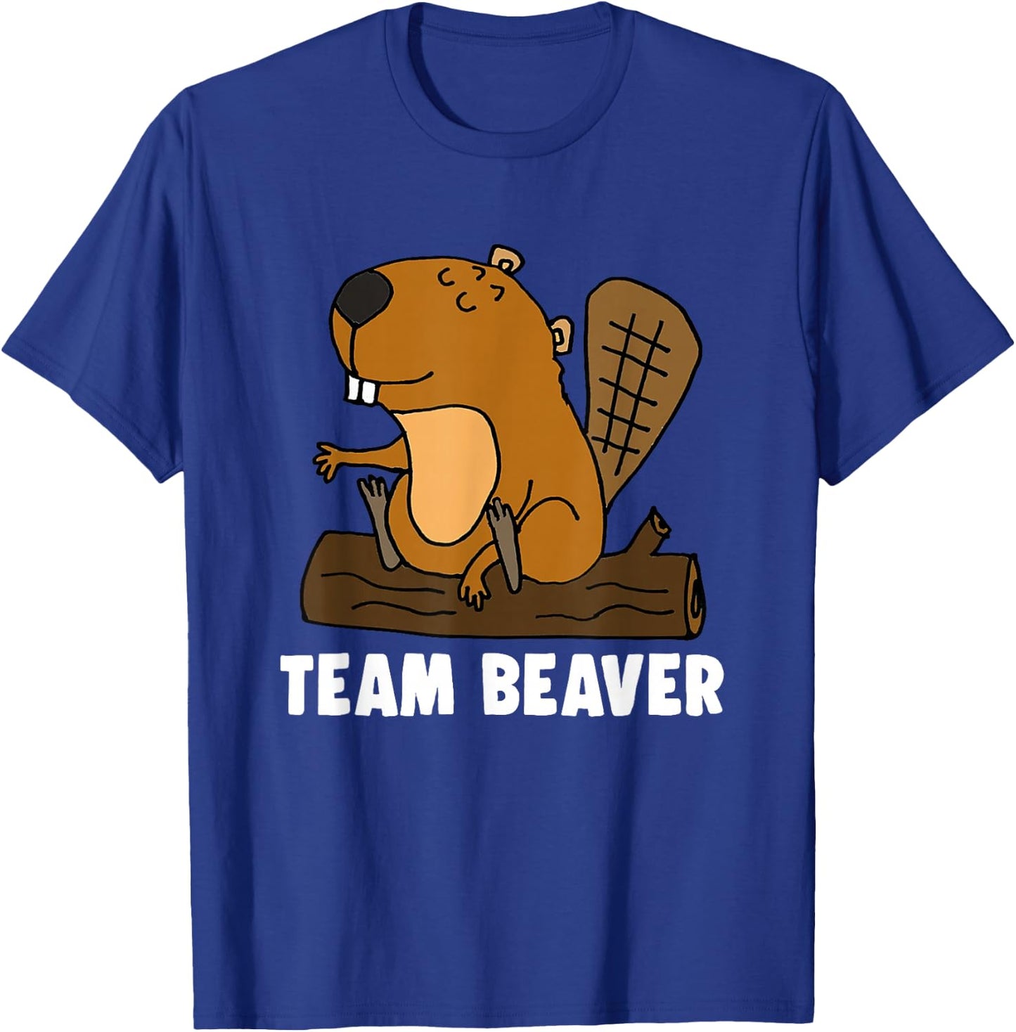 Team Beaver Funny Beaver T-Shirt - T-Shirt | Royal