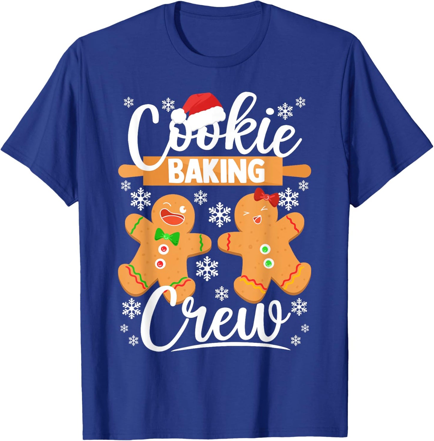 Cookie Baking Crew Shirt Gingerbread Christmas Baking T-Shirt - T-Shirt | Royal