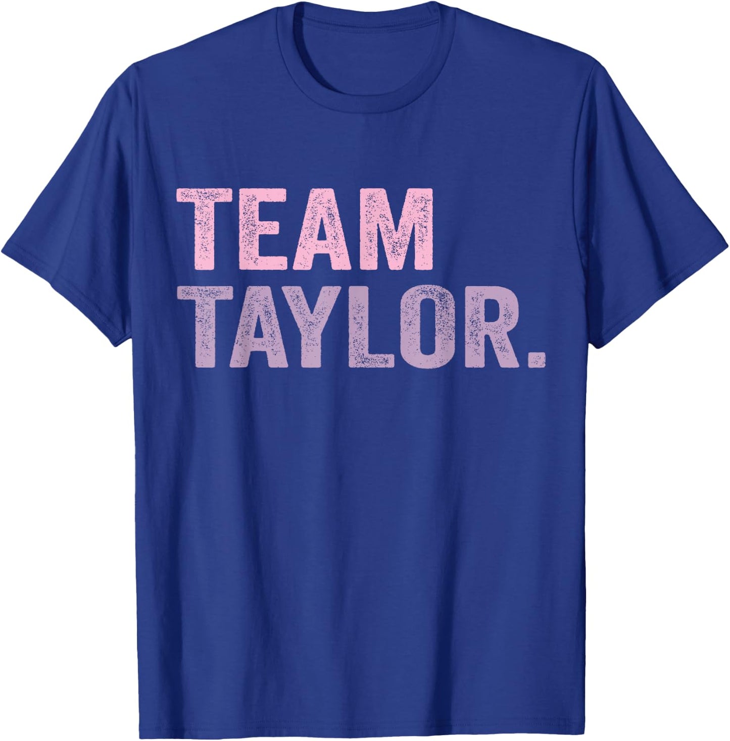 Team Taylor Retro Groovy Personalised Team Name T-Shirt - T-Shirt | Royal