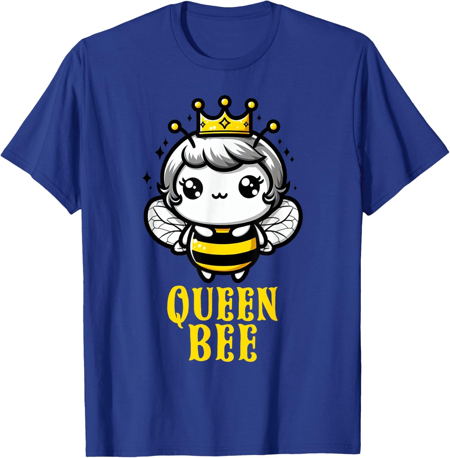 Queen Bee Crown Women Men Girls Honey Hive Bee Keeper Bee T-Shirt - T-Shirt | Royal