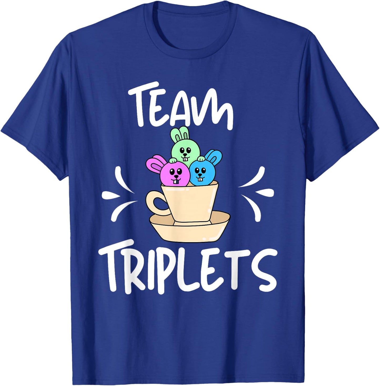 Team Triplets Identical Fraternal Triple Fun Player Three T-Shirt - T-Shirt | Royal