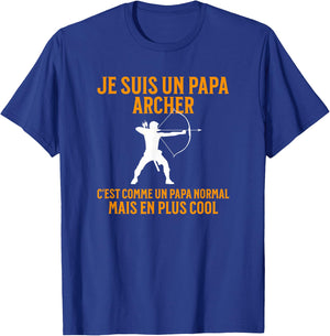Papa Archer | Archer Gift | Humor Archery T-Shirt - T-Shirt | Royal
