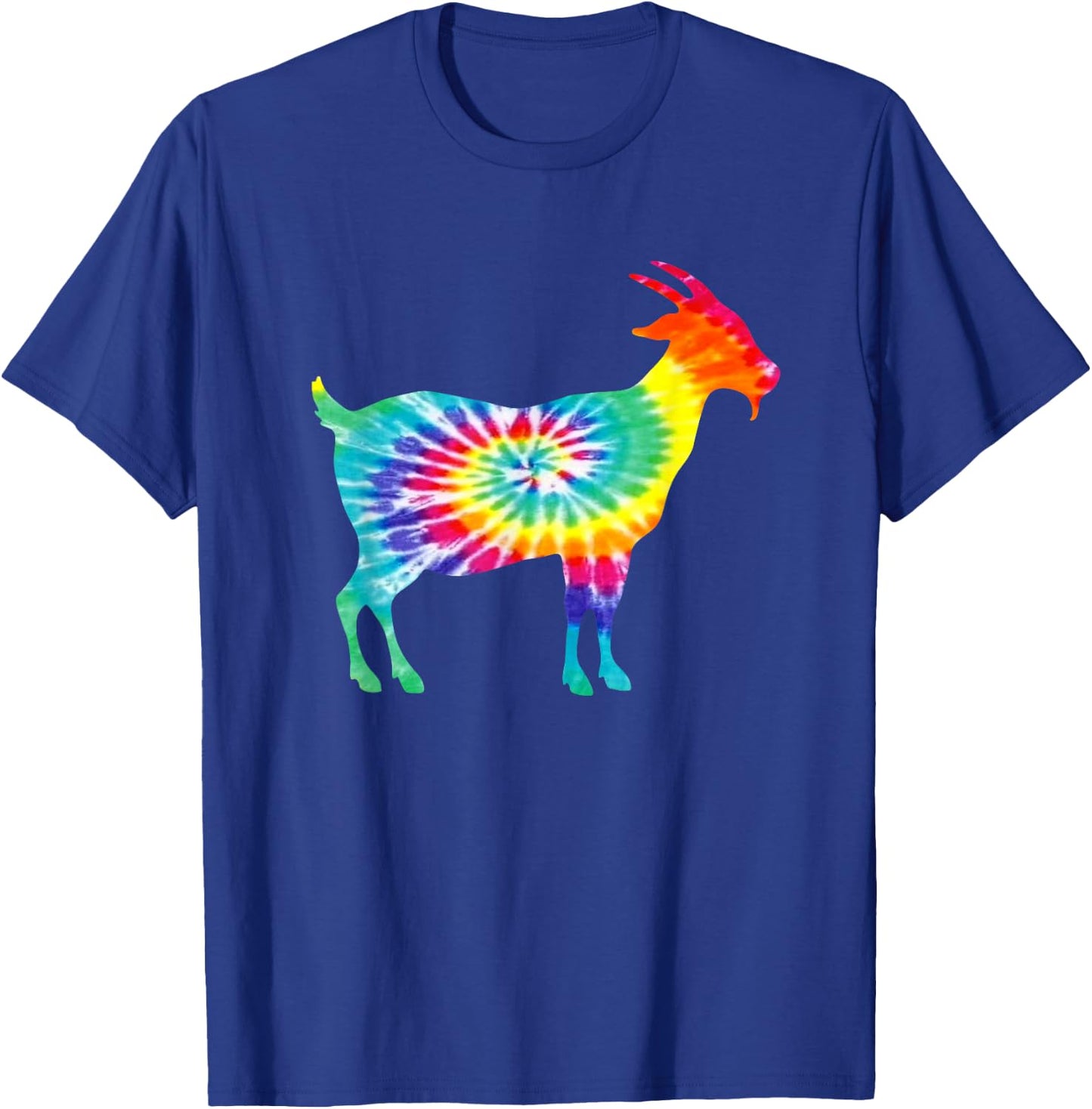 Goat Tie Dye Silhouette T-Shirt - T-Shirt | Royal