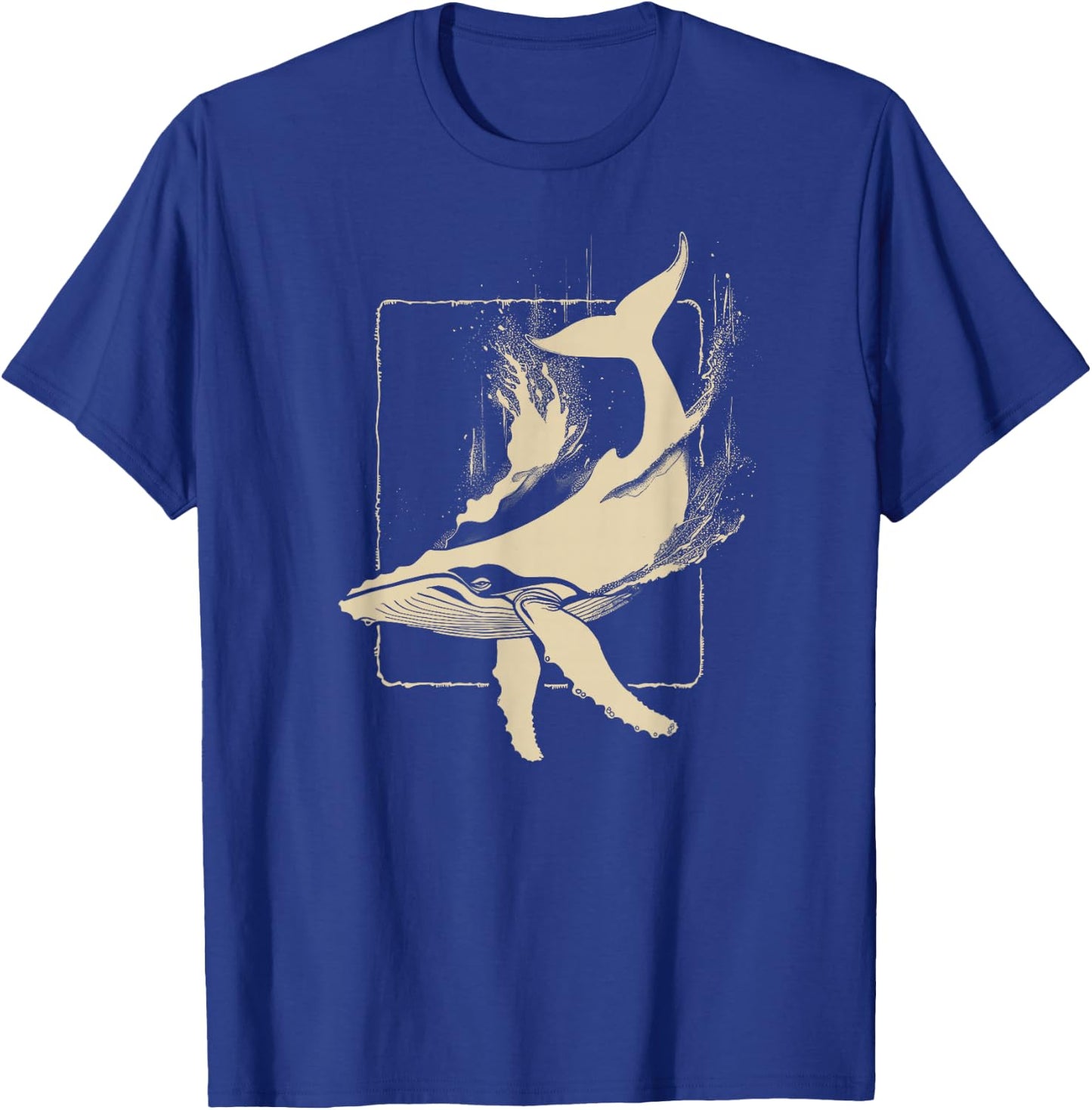 Whale | Blue Whale Orca Narwhal Beluga Humpback Whale T-Shirt - T-Shirt | Royal