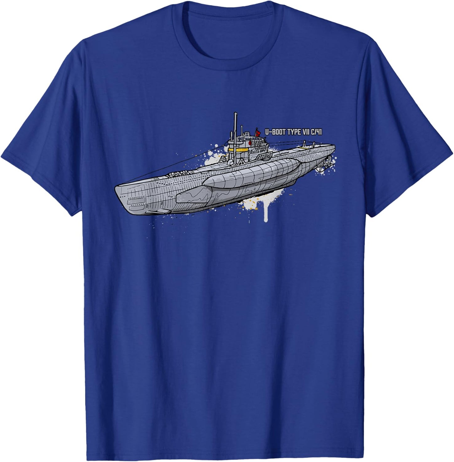 U-Boot Type VII/C/41 WWII Submarine Kriegsmarine , Black, S T-Shirt - T-Shirt | Royal