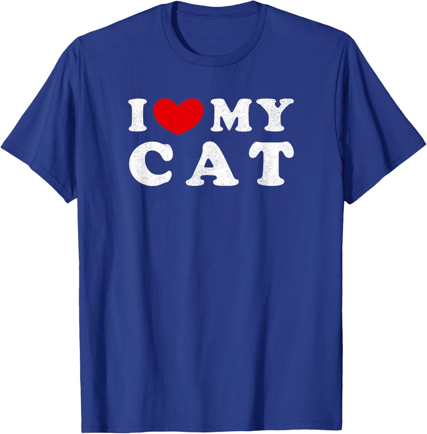 I Love My Cat, I Heart My Cat T-Shirt - T-Shirt | Royal