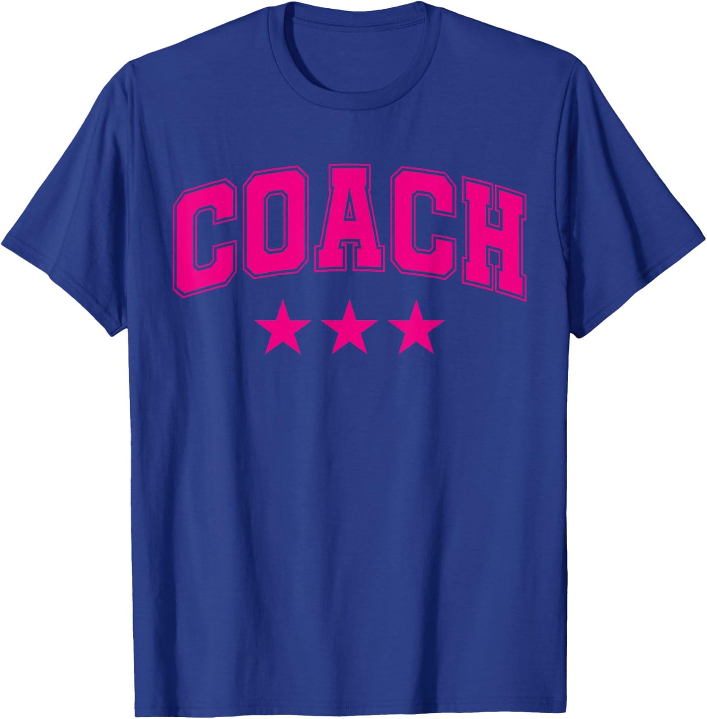 Coach All Pink Stars Classic Retro Text T-Shirt - T-Shirt | Royal