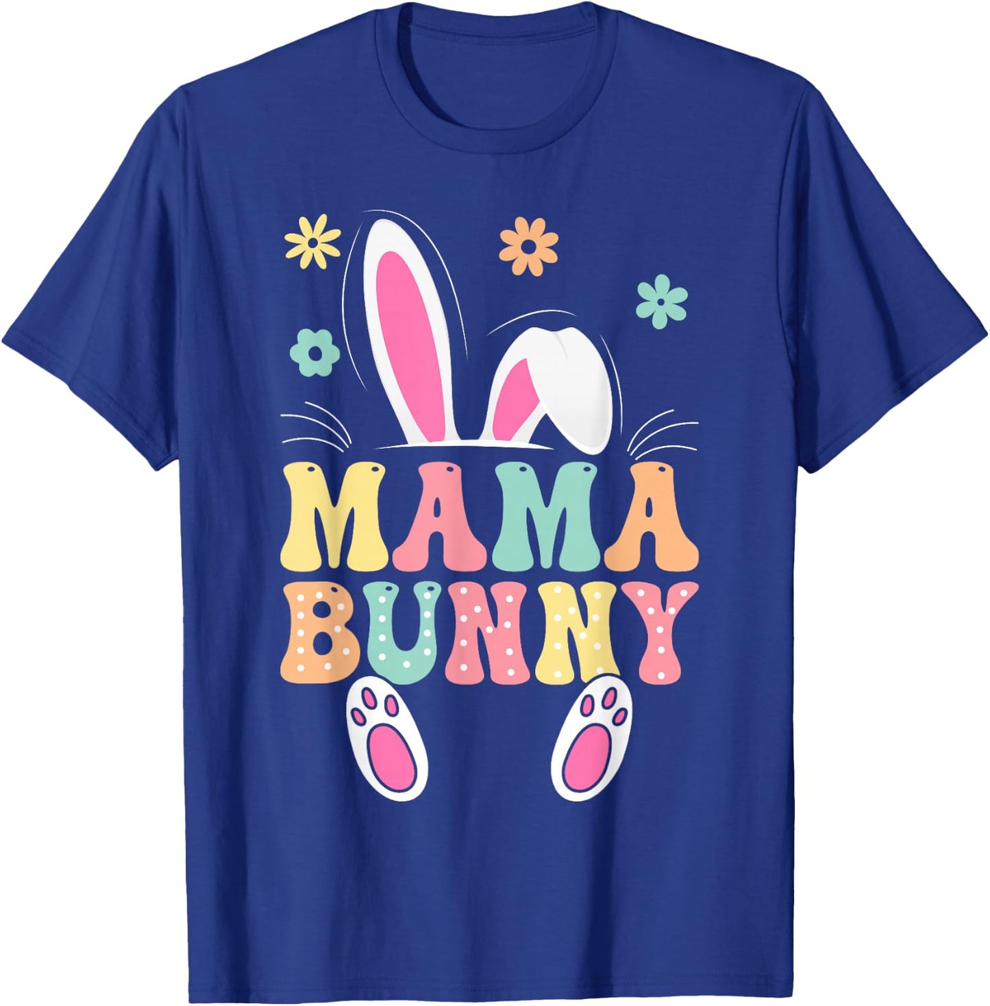 Mama Bunny Matching Family Easter Celebration T-Shirt - T-Shirt | Royal