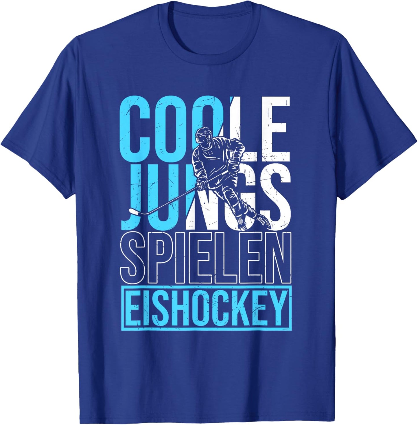 Cool Boys Playing Ice Hockey Ice Hockey Player Boys' , black T-Shirt - T-Shirt | Royal