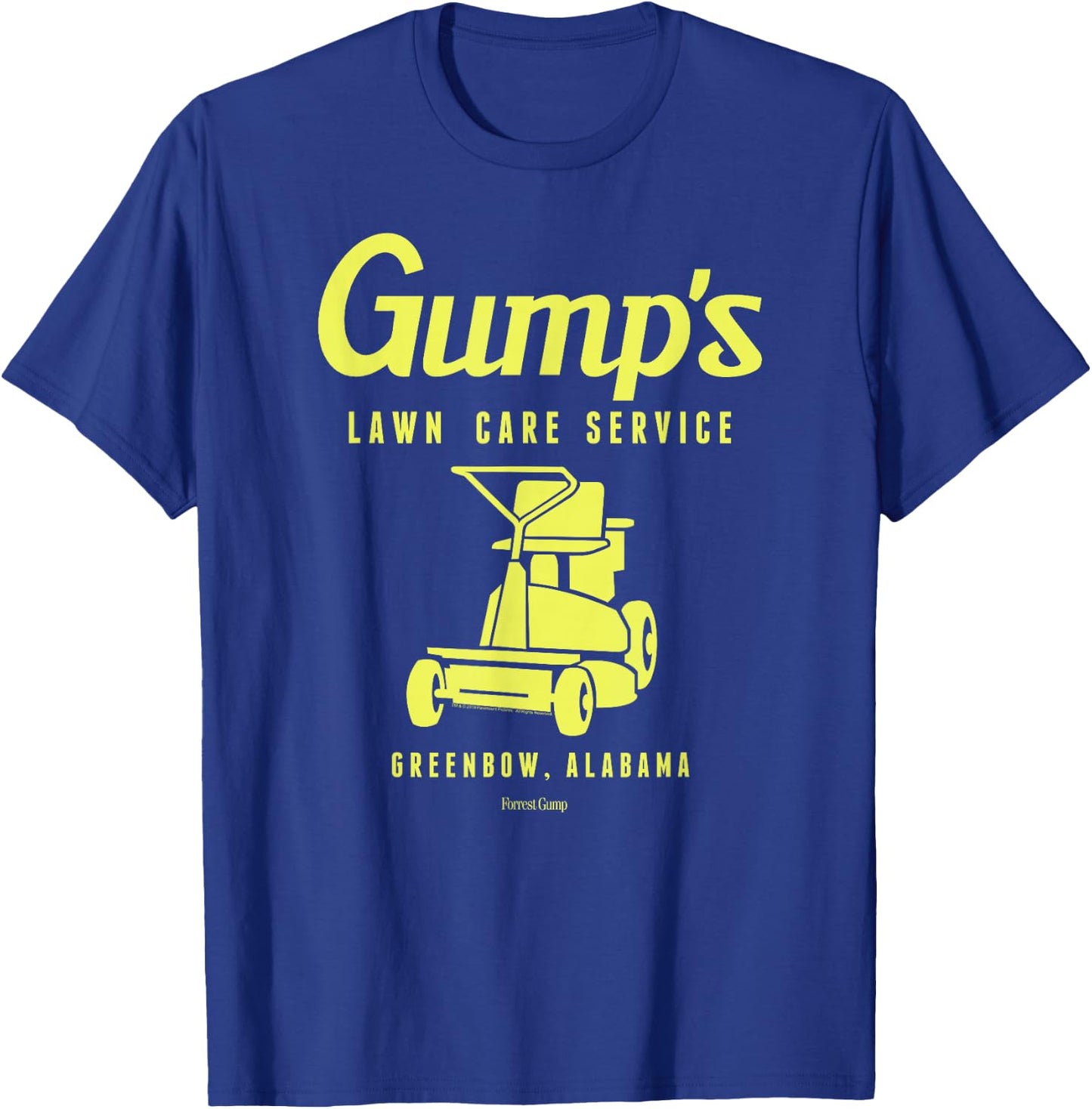 Forrest Gump Lawn Care Service T-Shirt - T-Shirt | Royal
