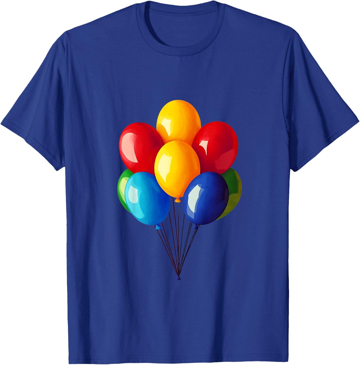 Kids Colorful Balloons Celebration Party Decor T-Shirt - T-Shirt | Royal