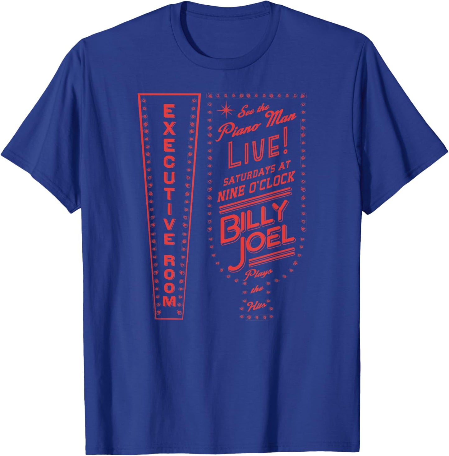 Billy Joel - Executive Room T-Shirt - T-Shirt | Royal