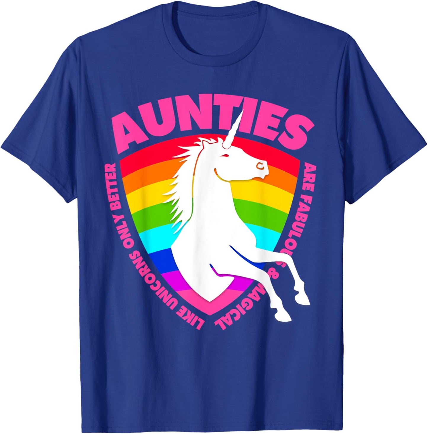 Unicorn Aunt Kids Girls Favorite Auntie T-Shirt - T-Shirt | Royal