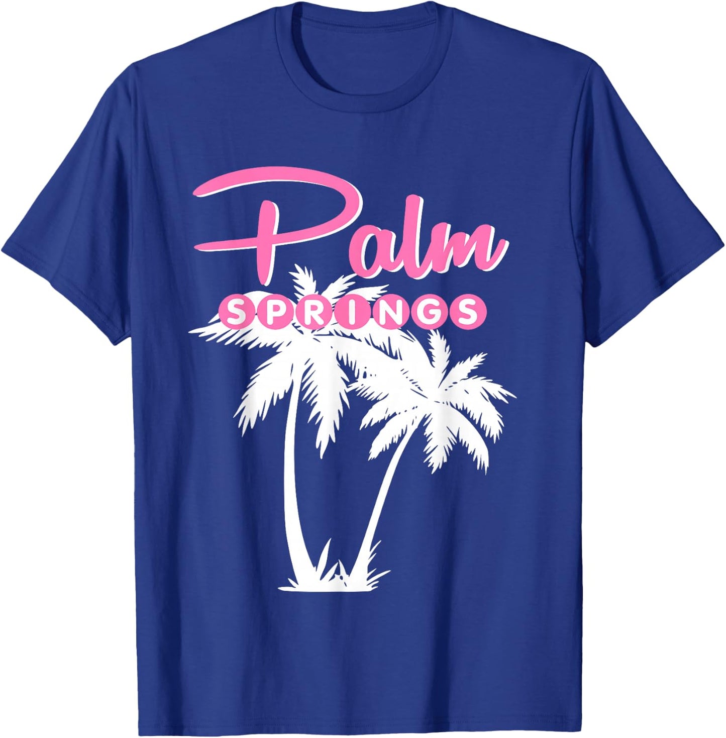 PALM SPRINGS RETRO VINTAGE CALIFORNIA Palm Tree T-Shirt - T-Shirt | Royal