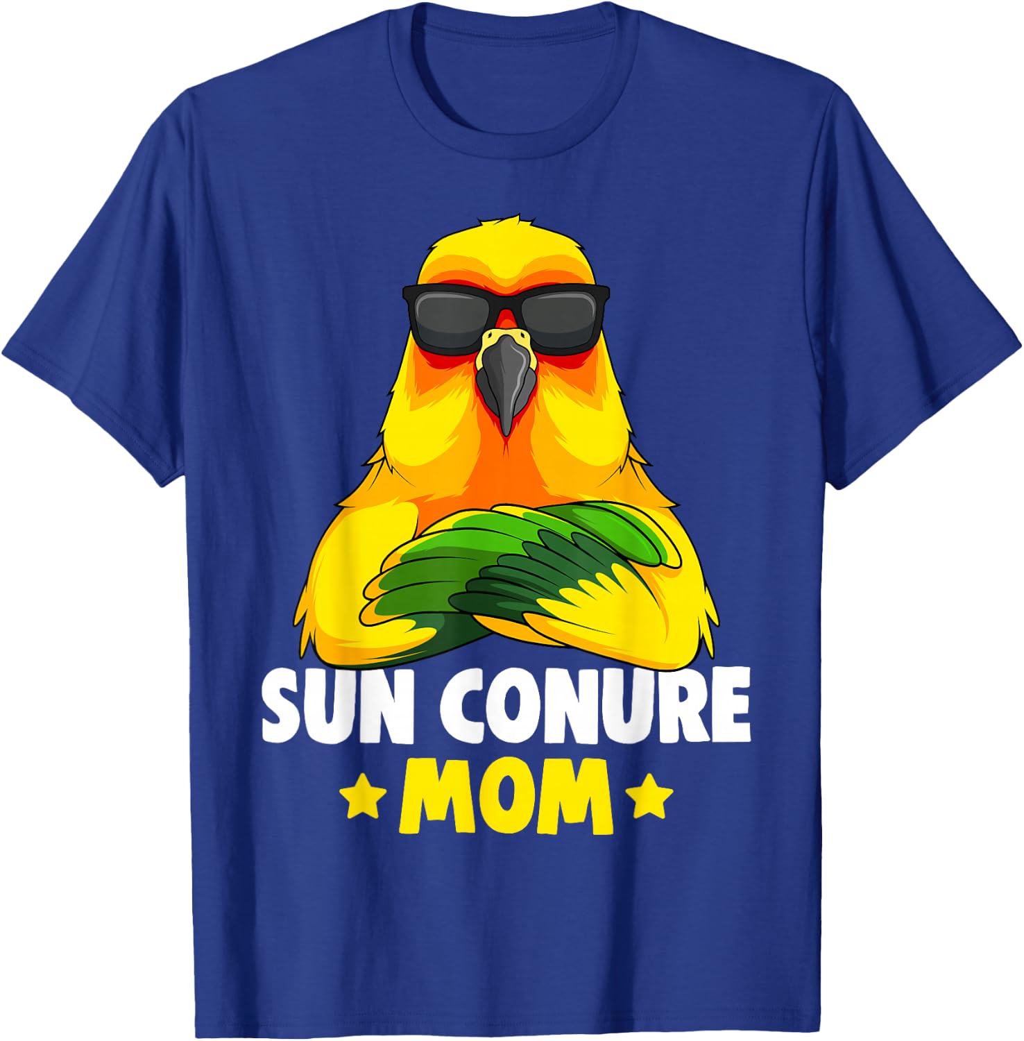 Sun Conure Mom Parrot Bird Women T-Shirt - T-Shirt | Royal