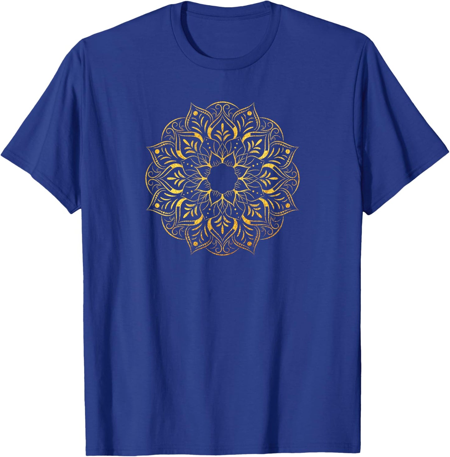 Elegant Golden Mandala pattern, nature-inspired, spiritual T-Shirt - T-Shirt | Royal