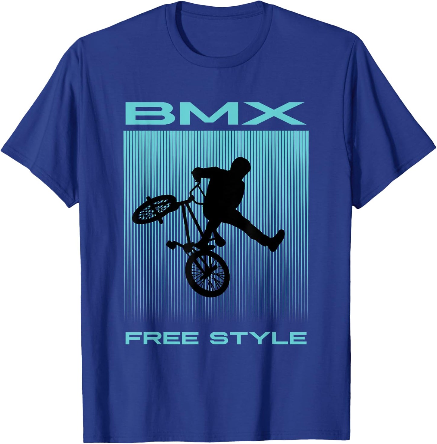 Kinder BMX Fahrrad Fahren Outfit Fahrradfahrer T-Shirt - T-Shirt | Royal