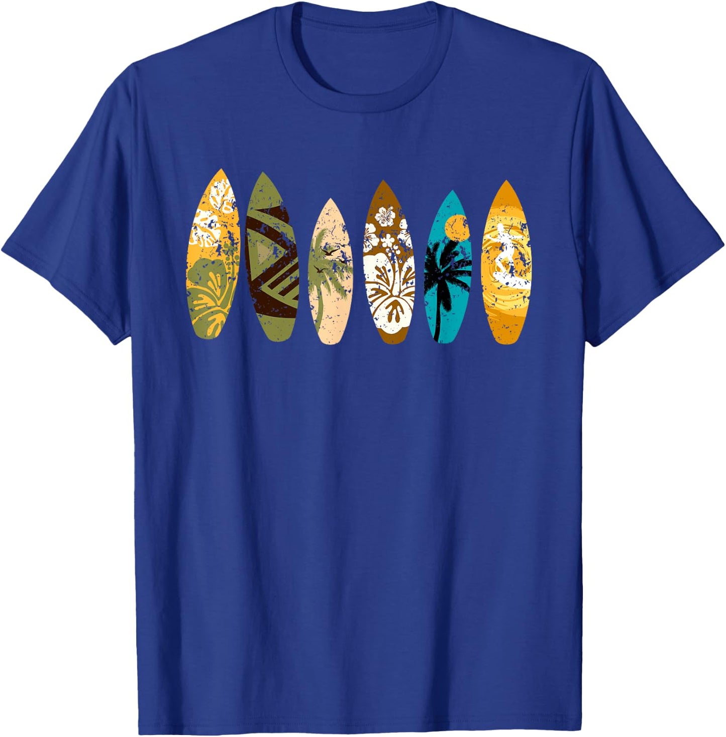 Vintage Surfboard Lovers Surfing Expert Surfers Surfboarding T-Shirt - T-Shirt | Royal