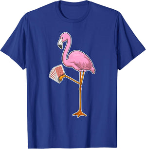 Flamingo Poker Poker cards Card game T-Shirt - T-Shirt | Royal