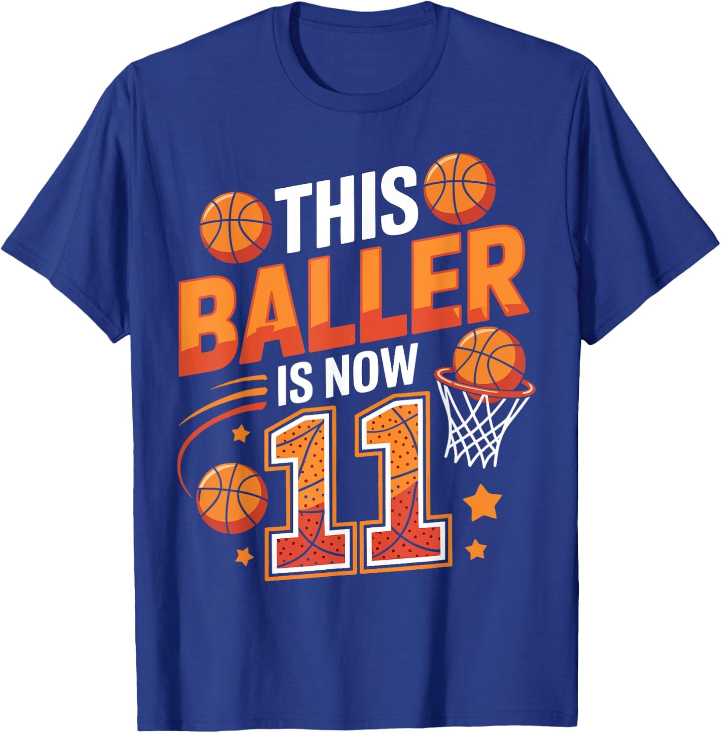 Ce Joueur a Maintenant 11 adorateurs de Basket-Ball Amusants pour Leur 11e Anniversaire T-Shirt - T-Shirt | Royal