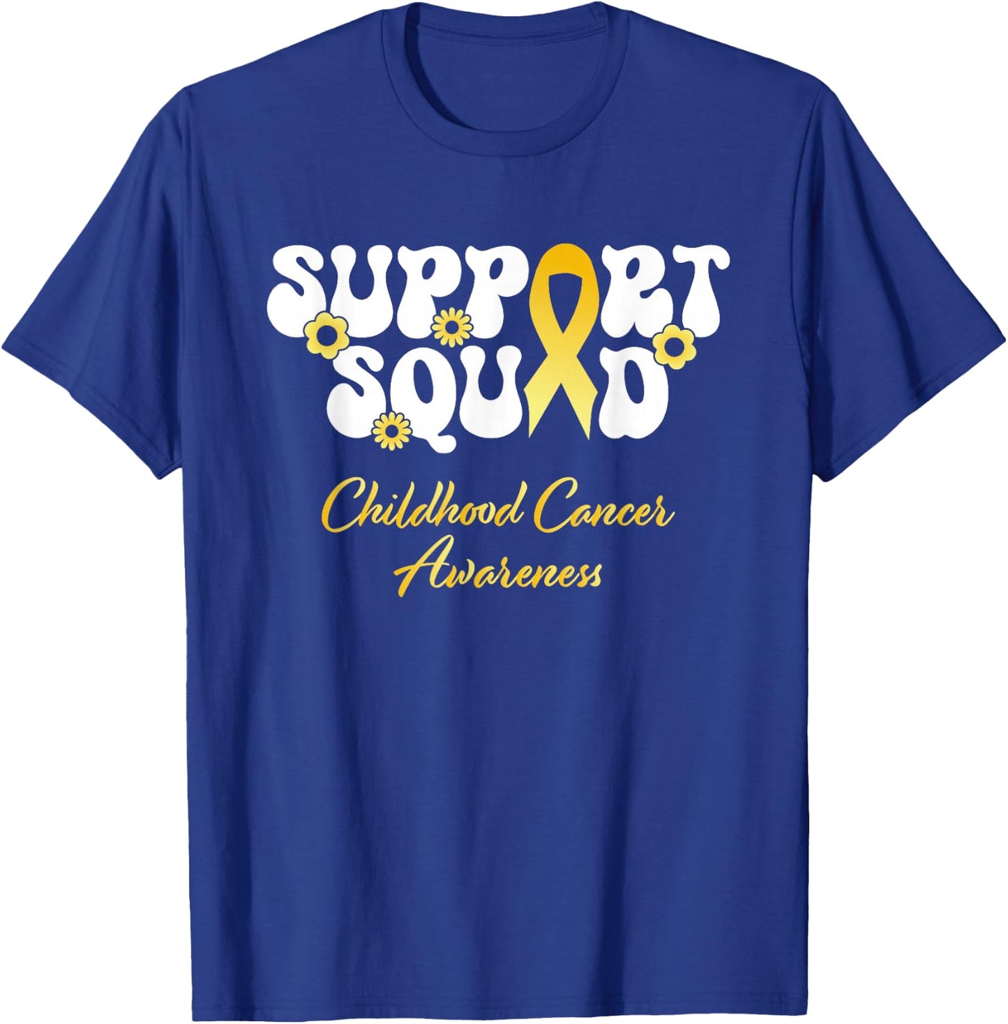 Childhood Cancer Support Squad Childhood Cancer Awareness T-Shirt - T-Shirt | Royal